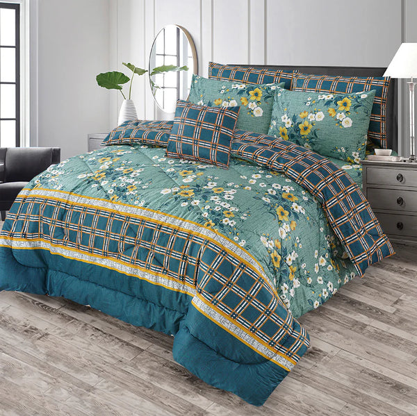 7 Pcs Comforter Set King Size Design KCC 24