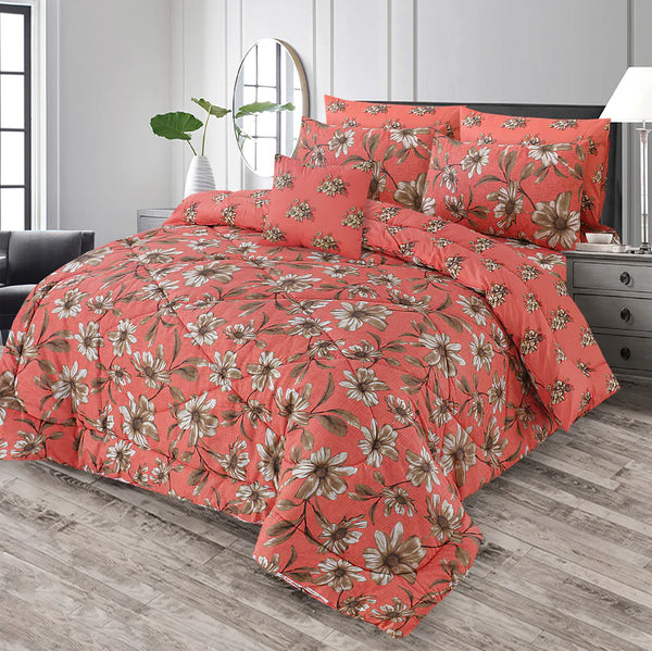 7 Pcs Comforter Set King Size Design KCC 13