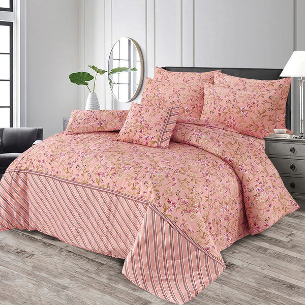 7 Pcs Comforter Set King Size Design KCC 77